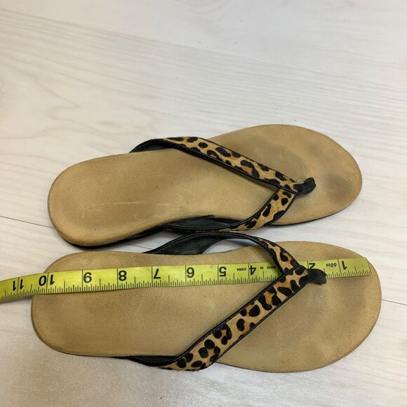 Vionic Women's Elena Calf Hair Thong Orthotic Sandals Size 9 - Picture 9 of 9